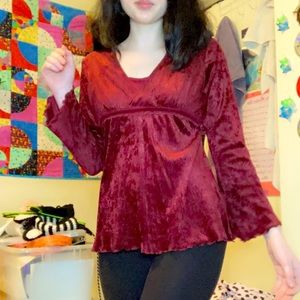 Vintage velvet long sleeve